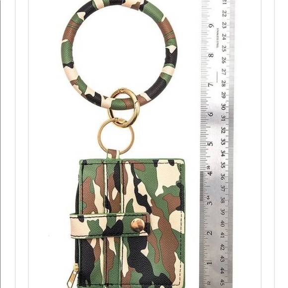 Camo Key Ring with Card Holder and ID slot - Picture 2 of 4